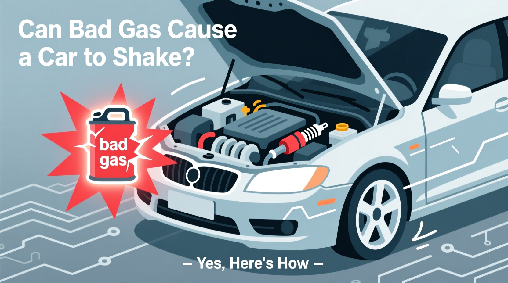 can bad gas cause car to shake