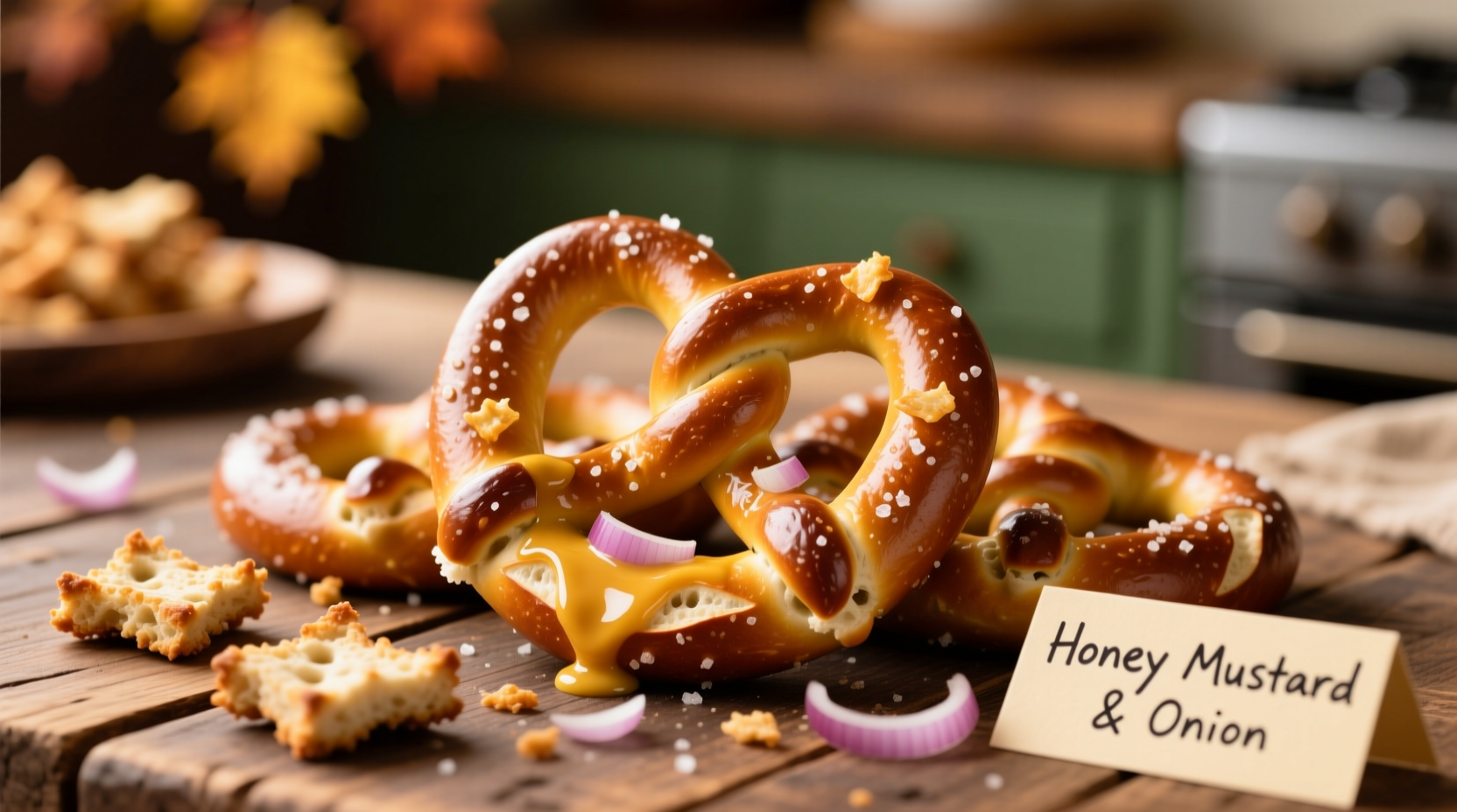 snyder s of hanover pretzel pieces honey mustard and onion