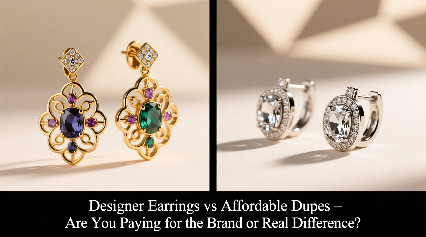 designer earrings vs affordable dupes are you just paying for the brand or is there a real difference