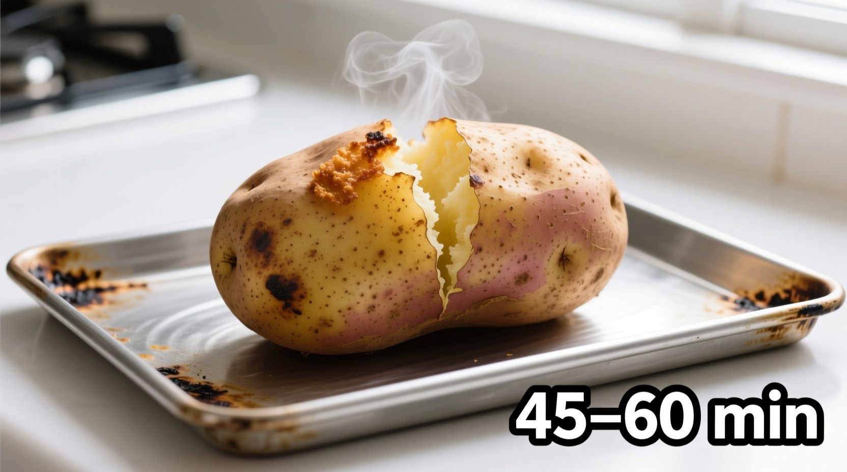 how long to bake a potato in the oven