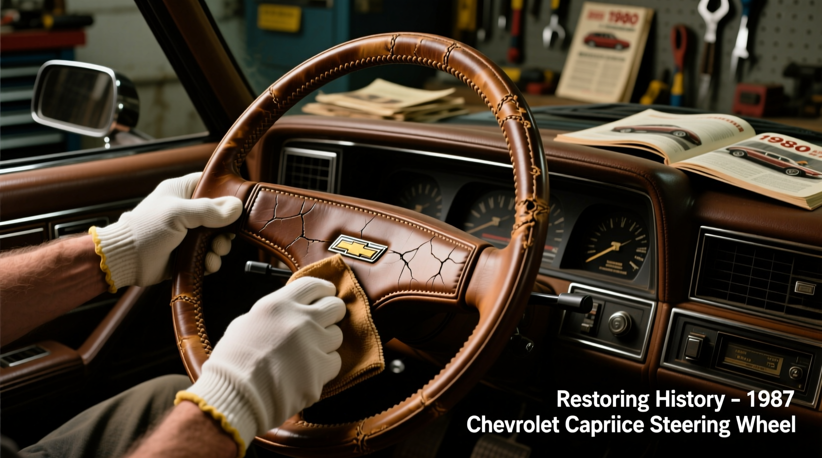 restore 1987 caprice leather wheel