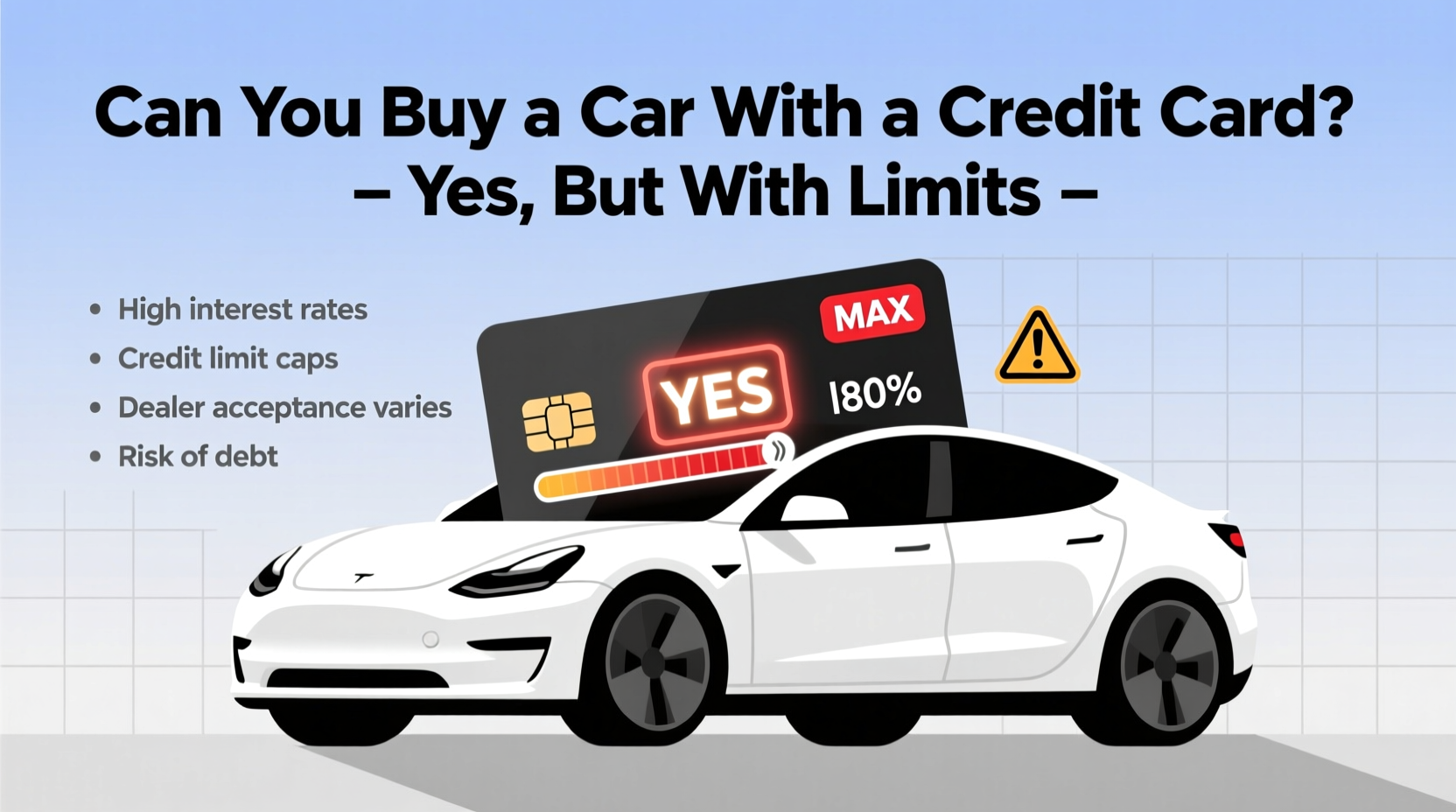 can buy car with credit card