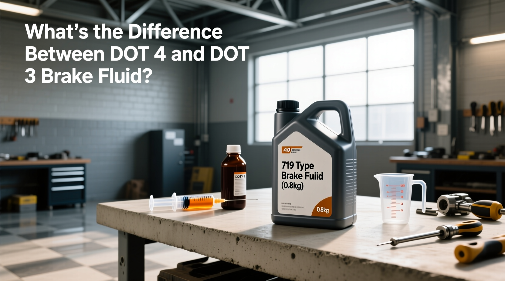 How to Choose 719 Type Brake Fluid (0.8kg), What's the Difference Between DOT 4 and DOT 3?