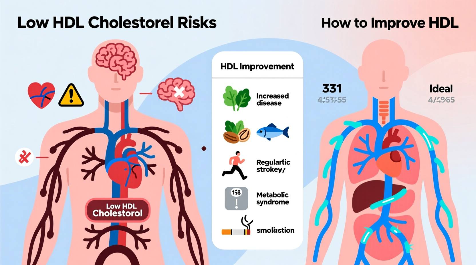 low hdl cholesterol causes risks and how to improve it