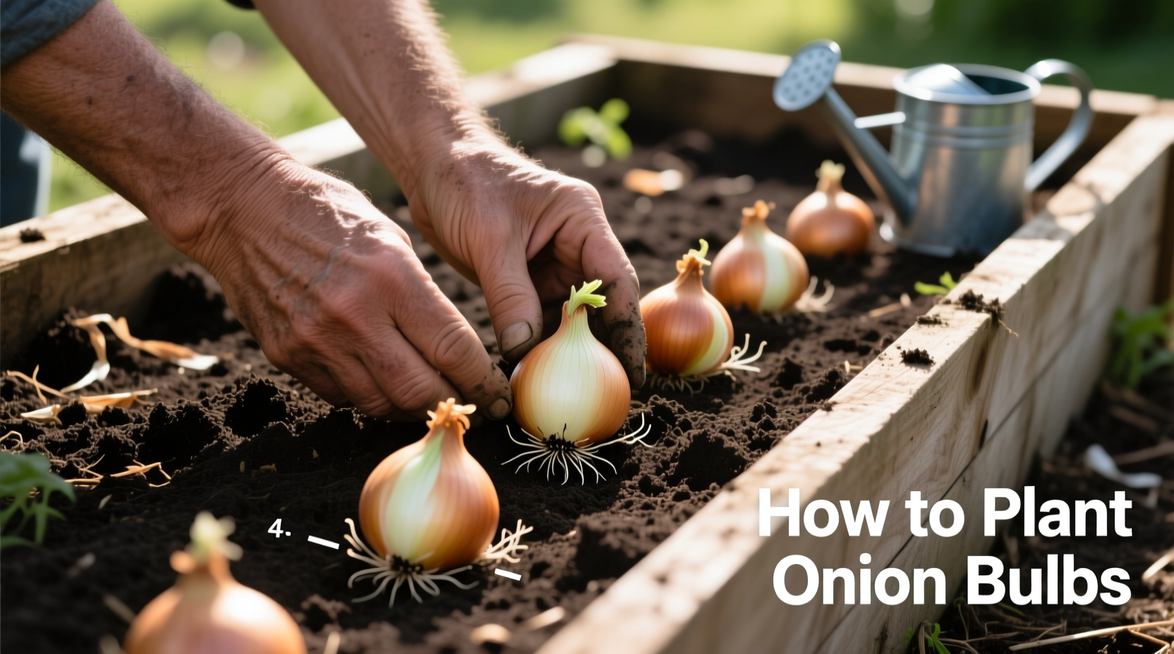 how to plant onion bulbs