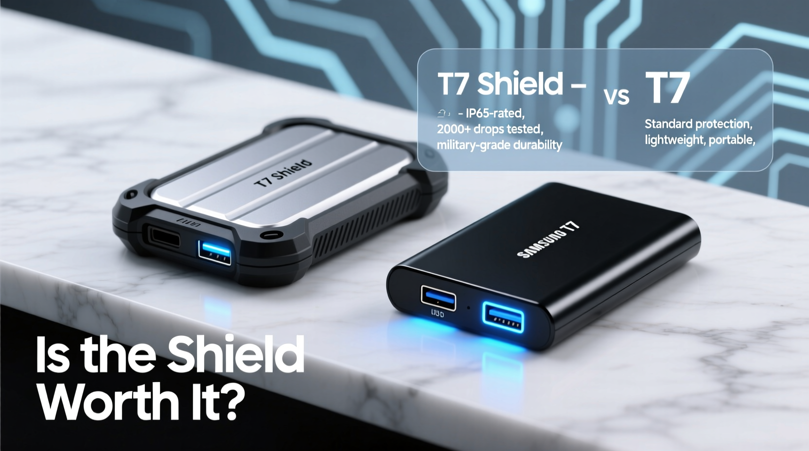 Samsung T7 Shield Vs T7 Is The Shield Worth The Extra Cost