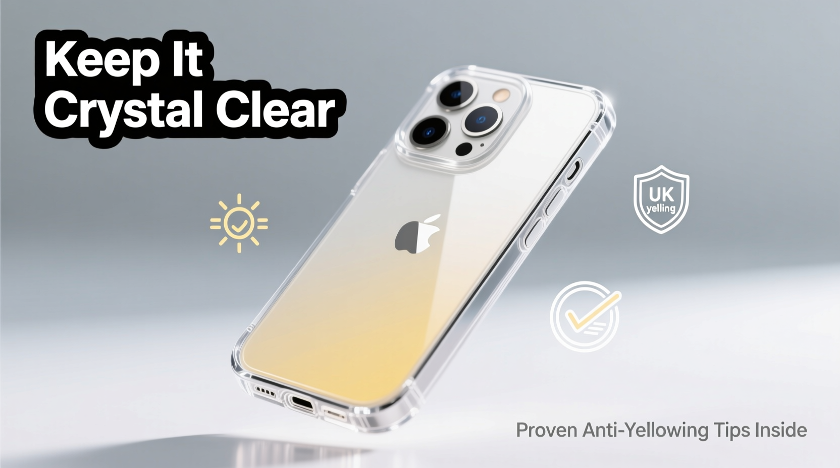 effective tips to stop yellowing in clear fold phone cases and keep them crystal clear