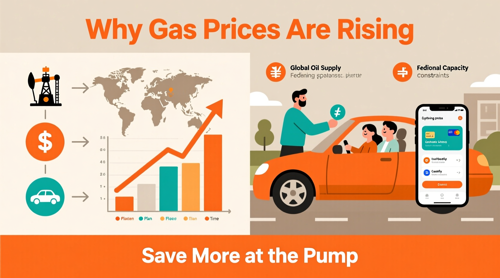 why are gas prices going up again factors savings tips