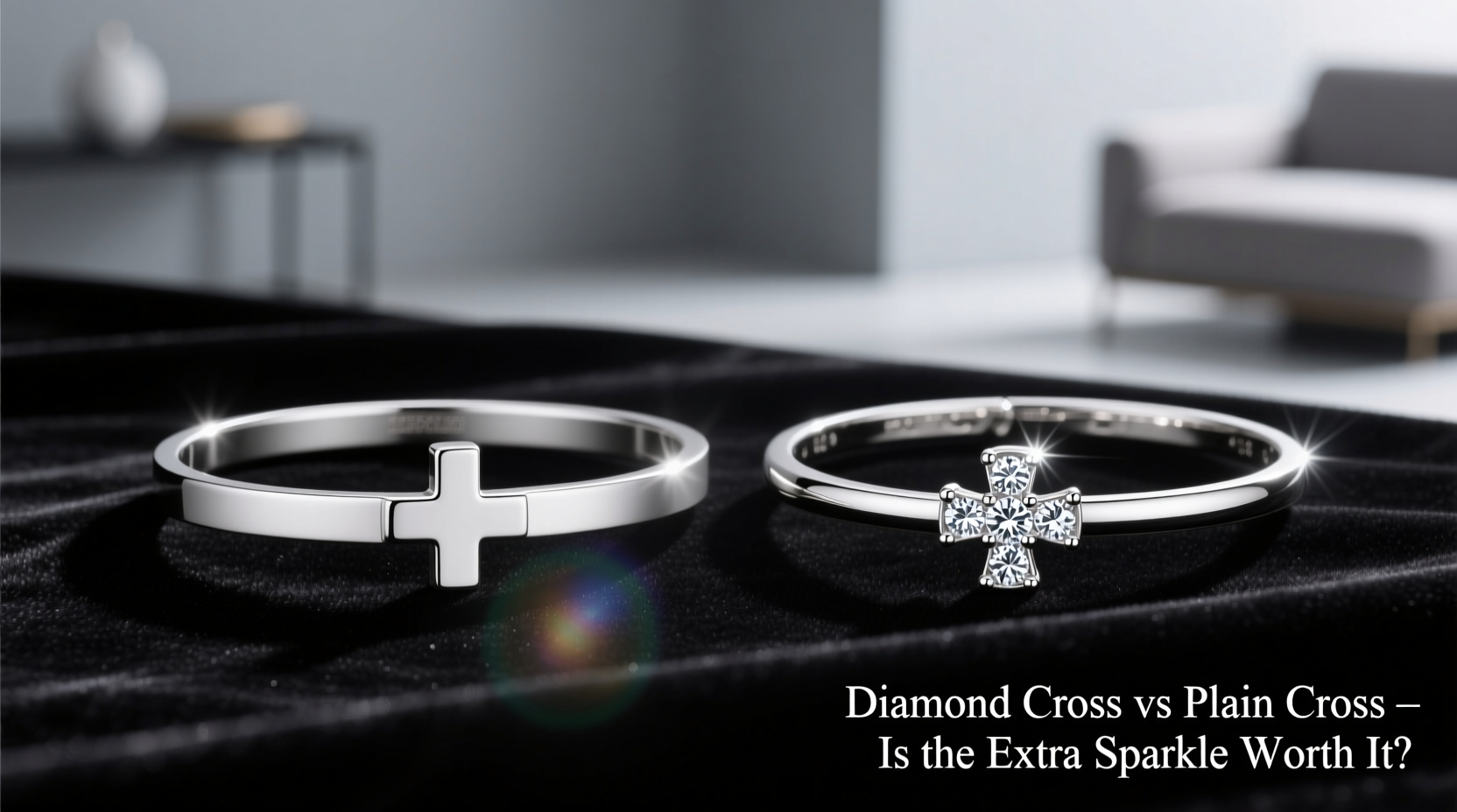 diamond cross bracelet vs plain cross is the extra sparkle really worth it