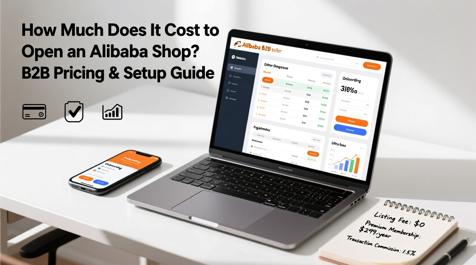 how much does it cost to open alibaba shop b2b