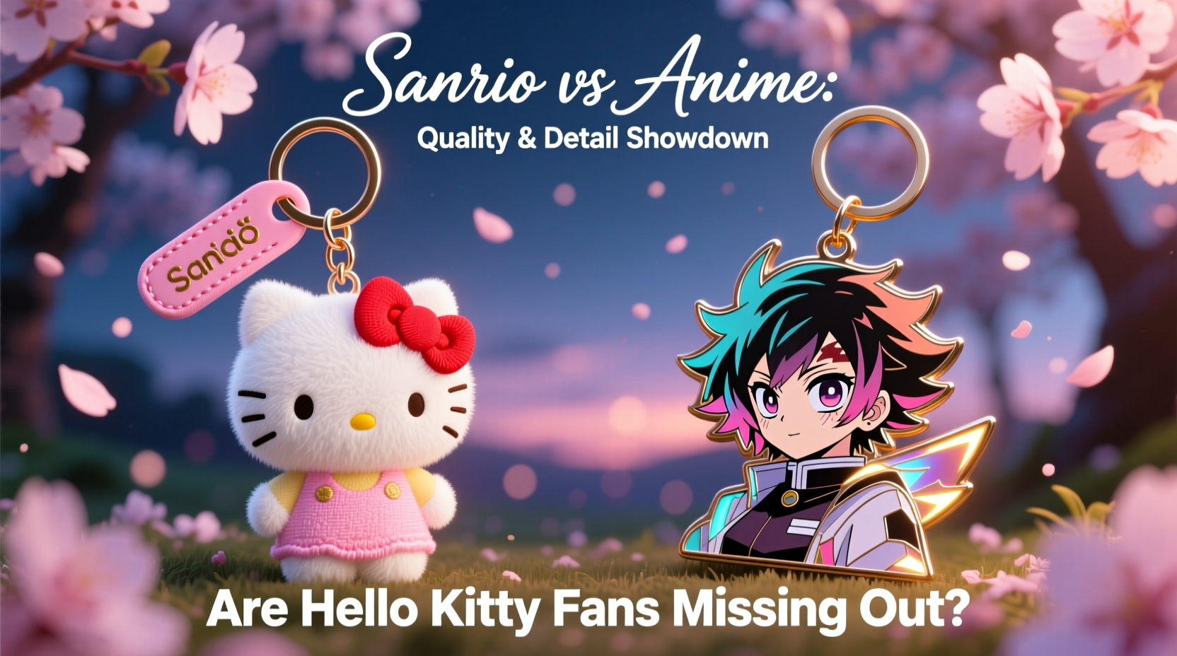 sanrio keychains vs anime keychains are hello kitty fans missing out on better quality