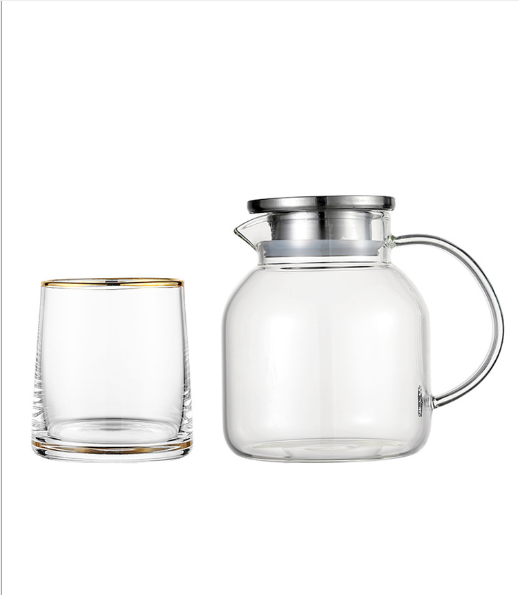 Colorful Glass Whiskey Cup Gold Rim Hot Selling Popular on Amazon Glass Cup