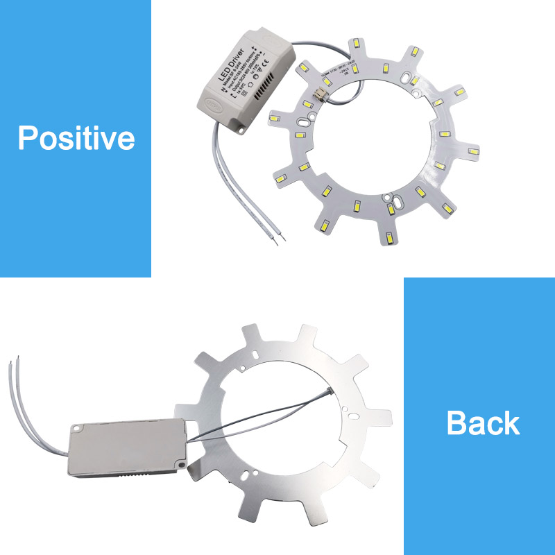 Moderne LED-Deckenleuchten 12–24 W, Lichtquellenmodul für Küche, AC220 V, Wohnzimmer, energiesparende Deckenbeleuchtung, Retrofit-Board