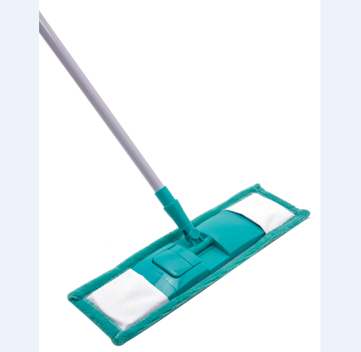 High Quality Customizable house Floor cleaning microfiber flat Mop with Euro popular plastic base