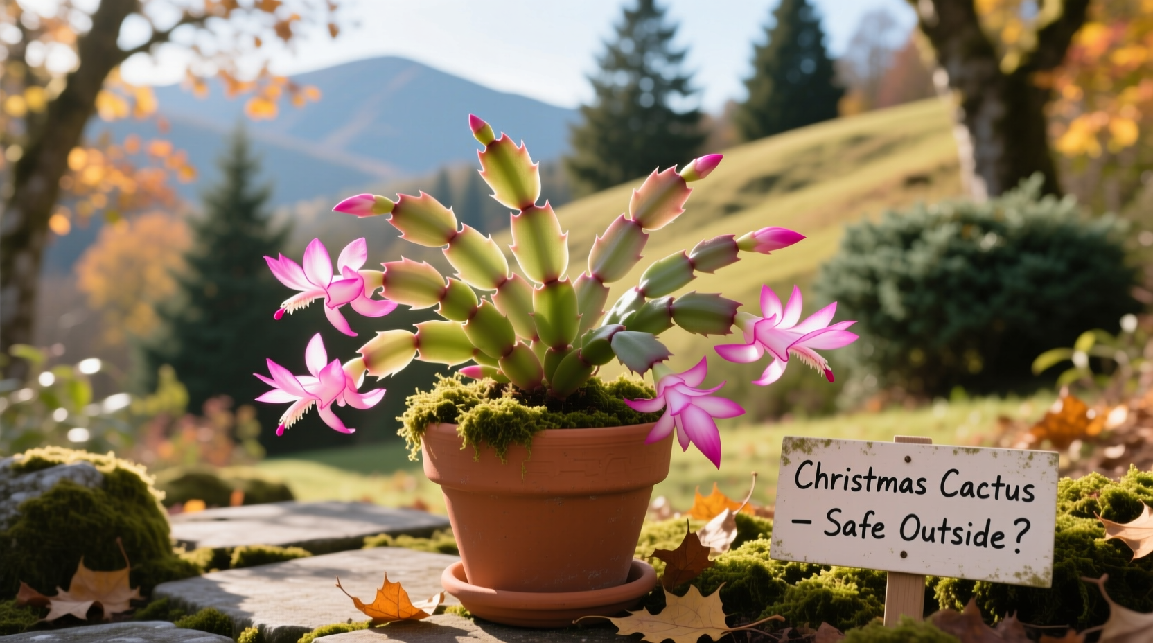 can i put my christmas cactus outside