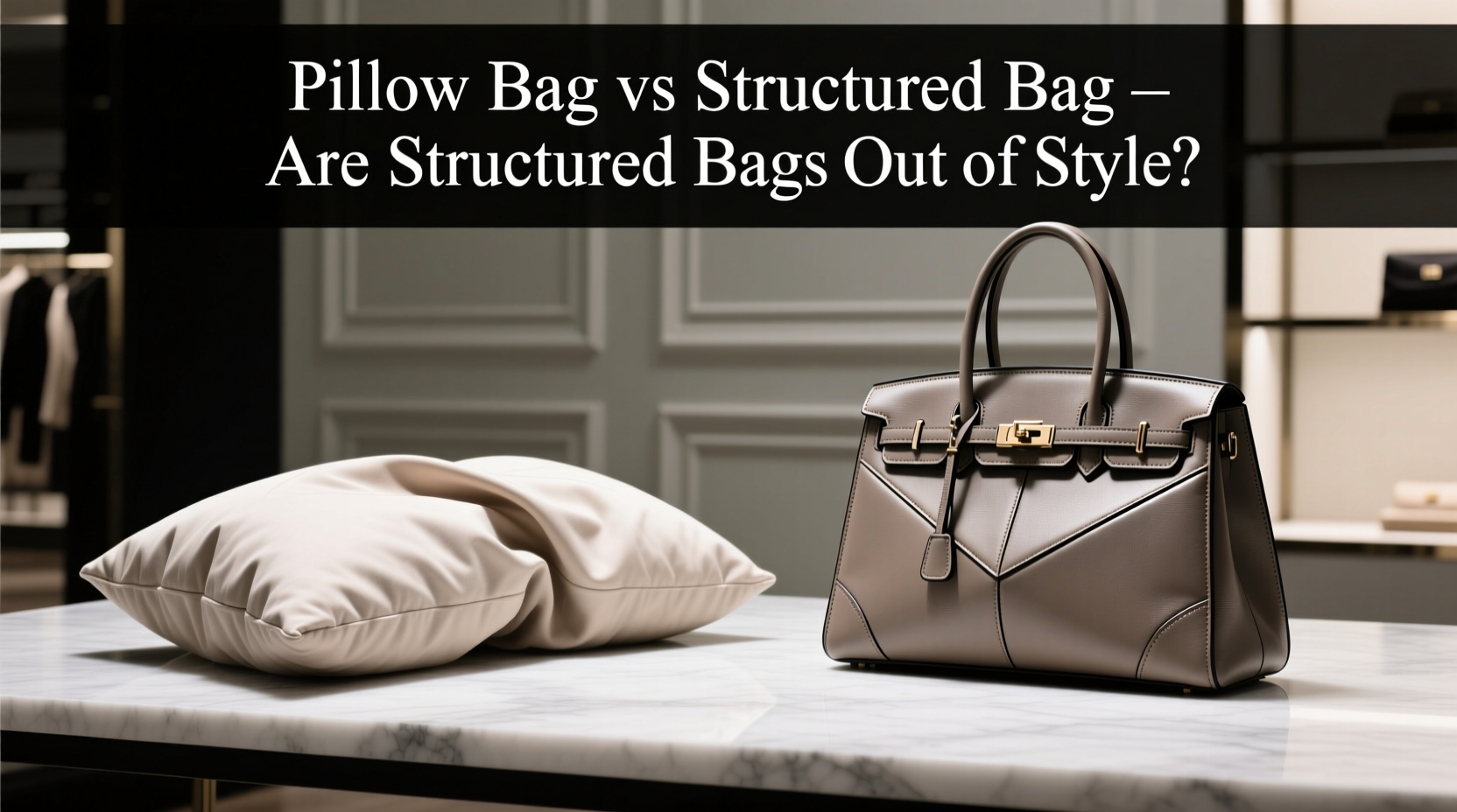 pillow bag vs structured bag are structured bags out of style