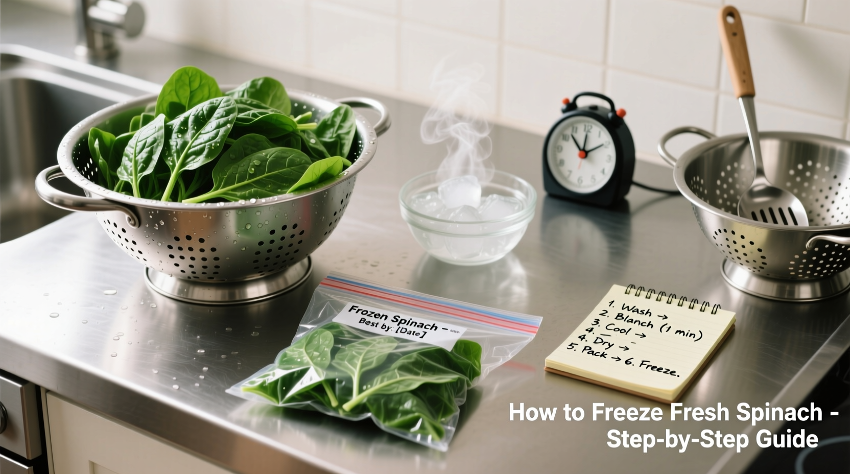 How to Freeze Fresh Spinach: Step-by-Step Guide