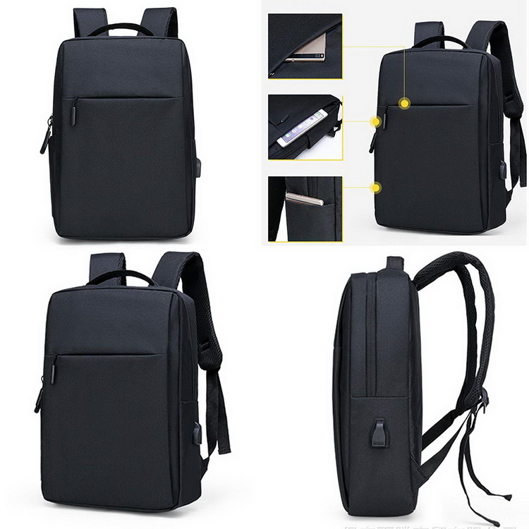 Zaino della scuola universitaria Porta di ricarica USB Zaino per studenti Borsa da scuola per laptop logo personalizzato