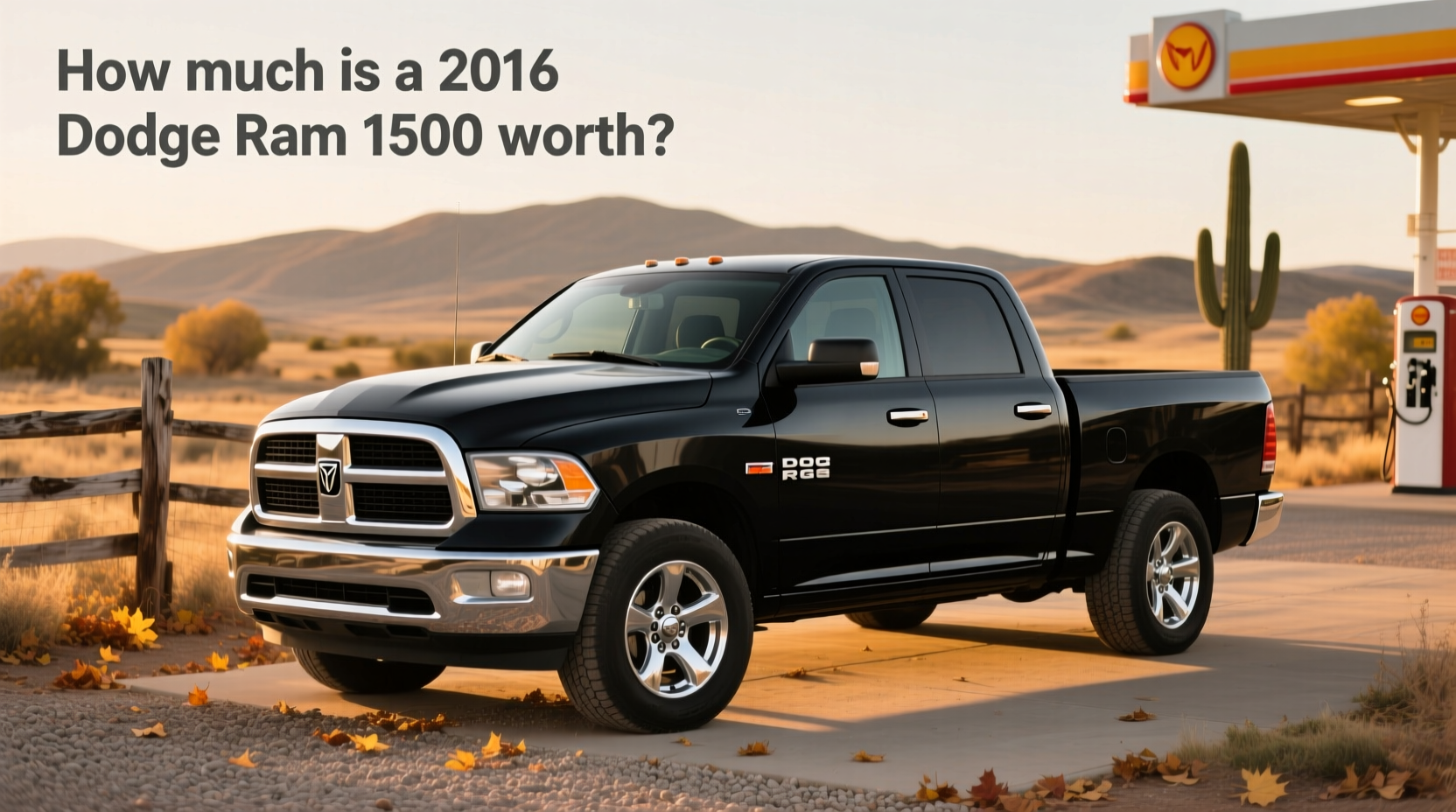 2016 Dodge Ram pickup truck parked on dirt road