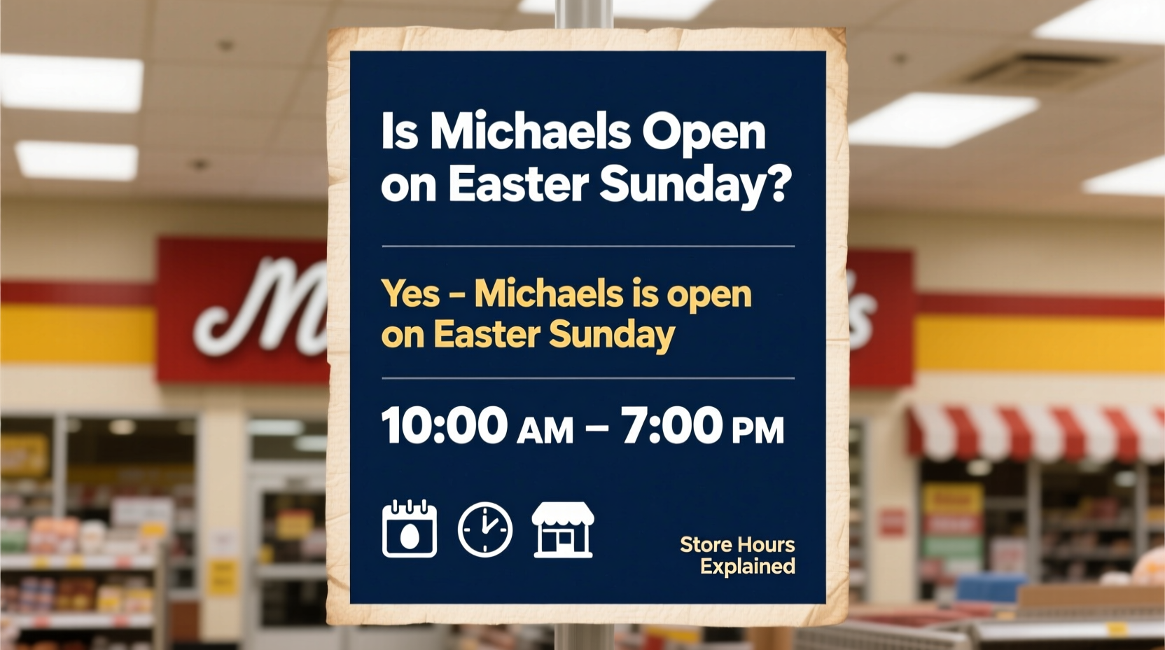 is michaels open on easter sunday