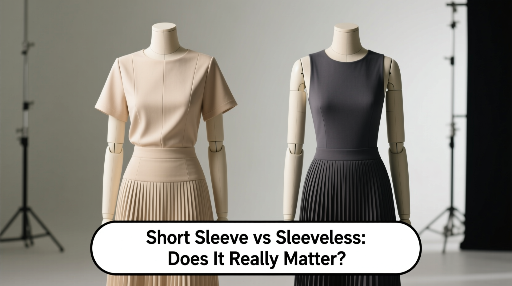 short sleeve vs sleeveless skirt set does it really matter or is it just preference
