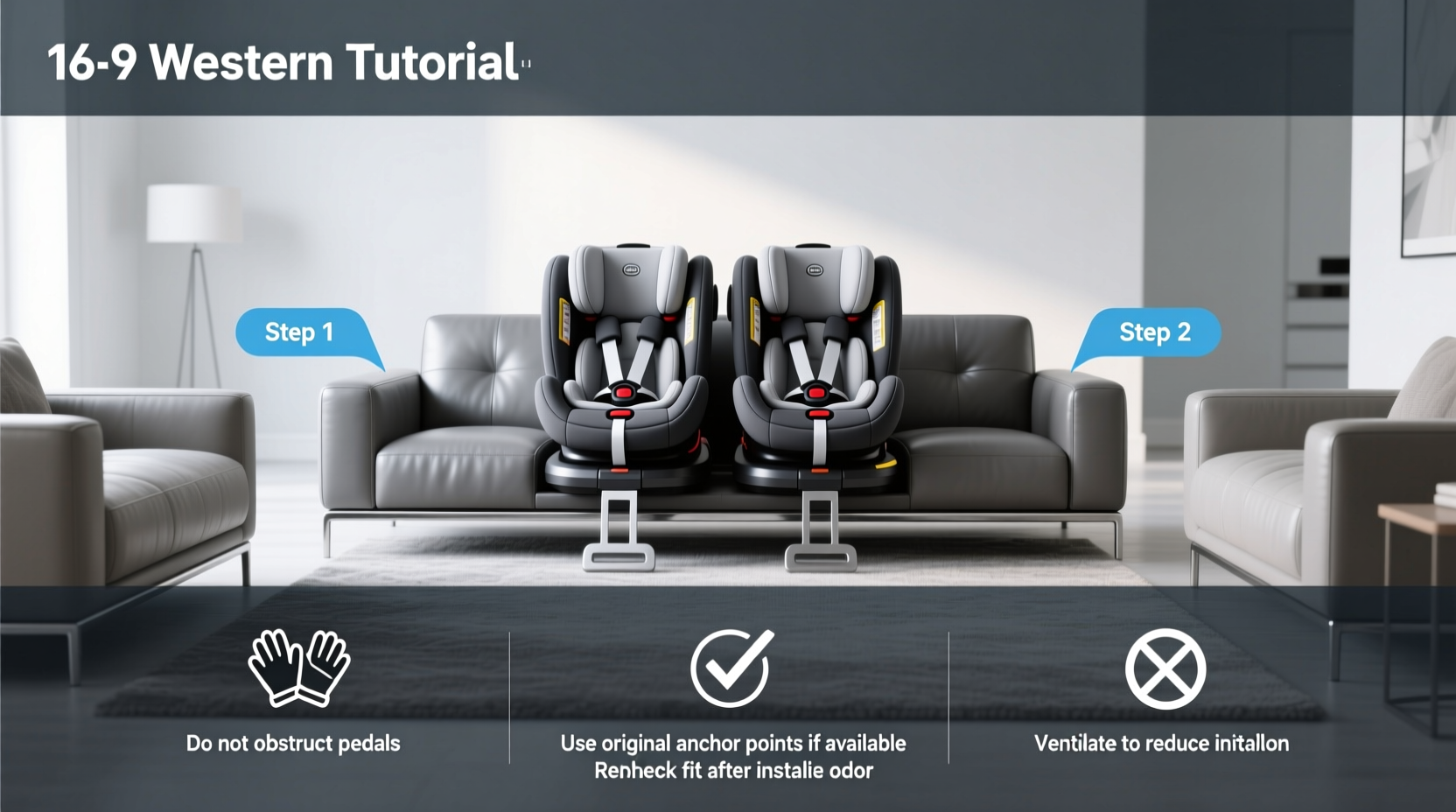 4 child car seat bench
