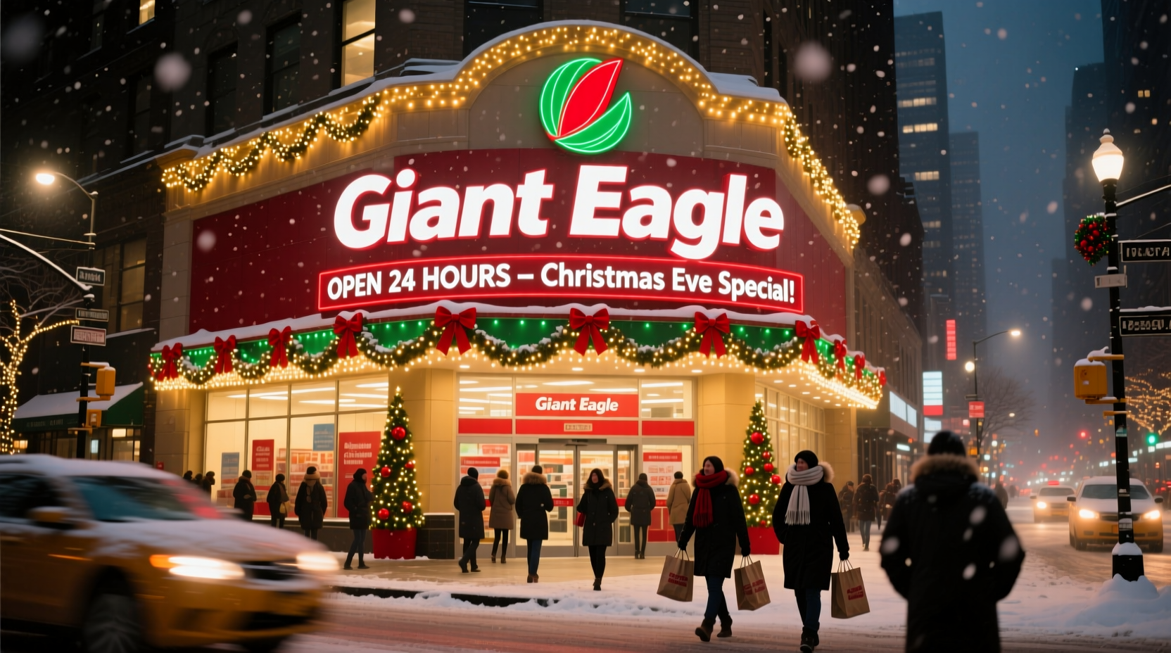 is giant eagle open on christmas eve