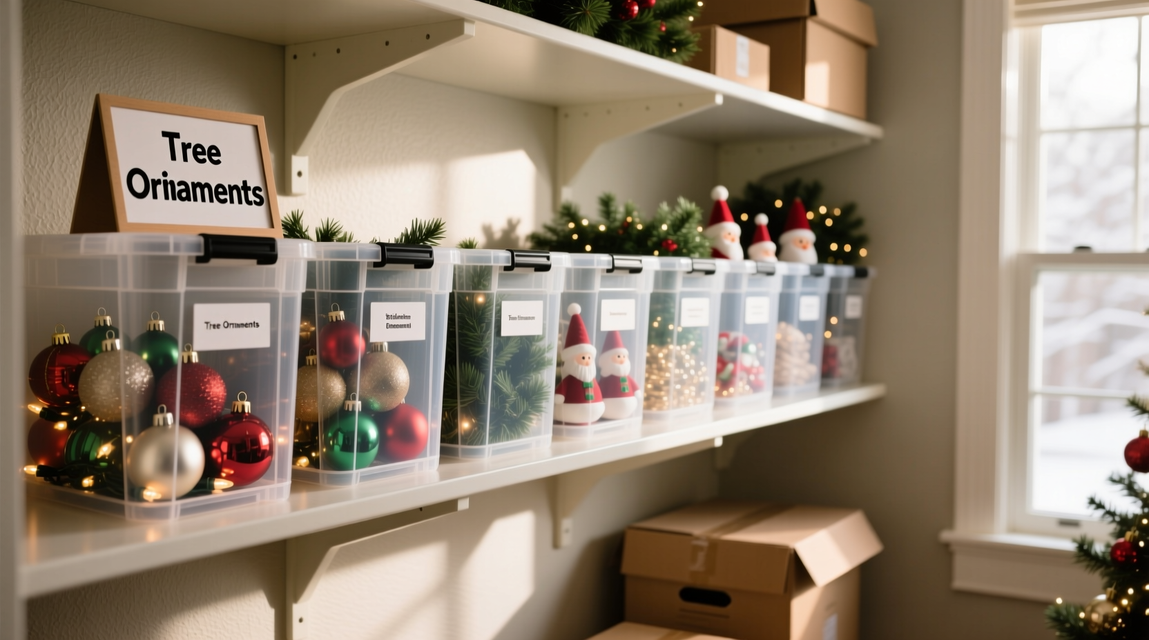how to store christmas decorations