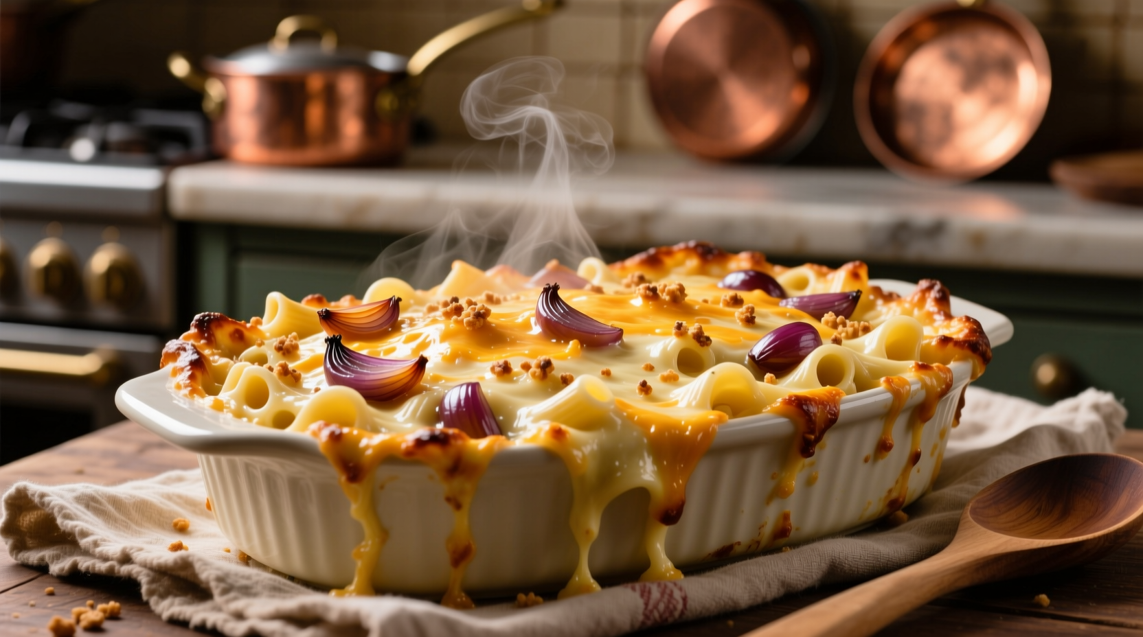 french onion mac and cheese