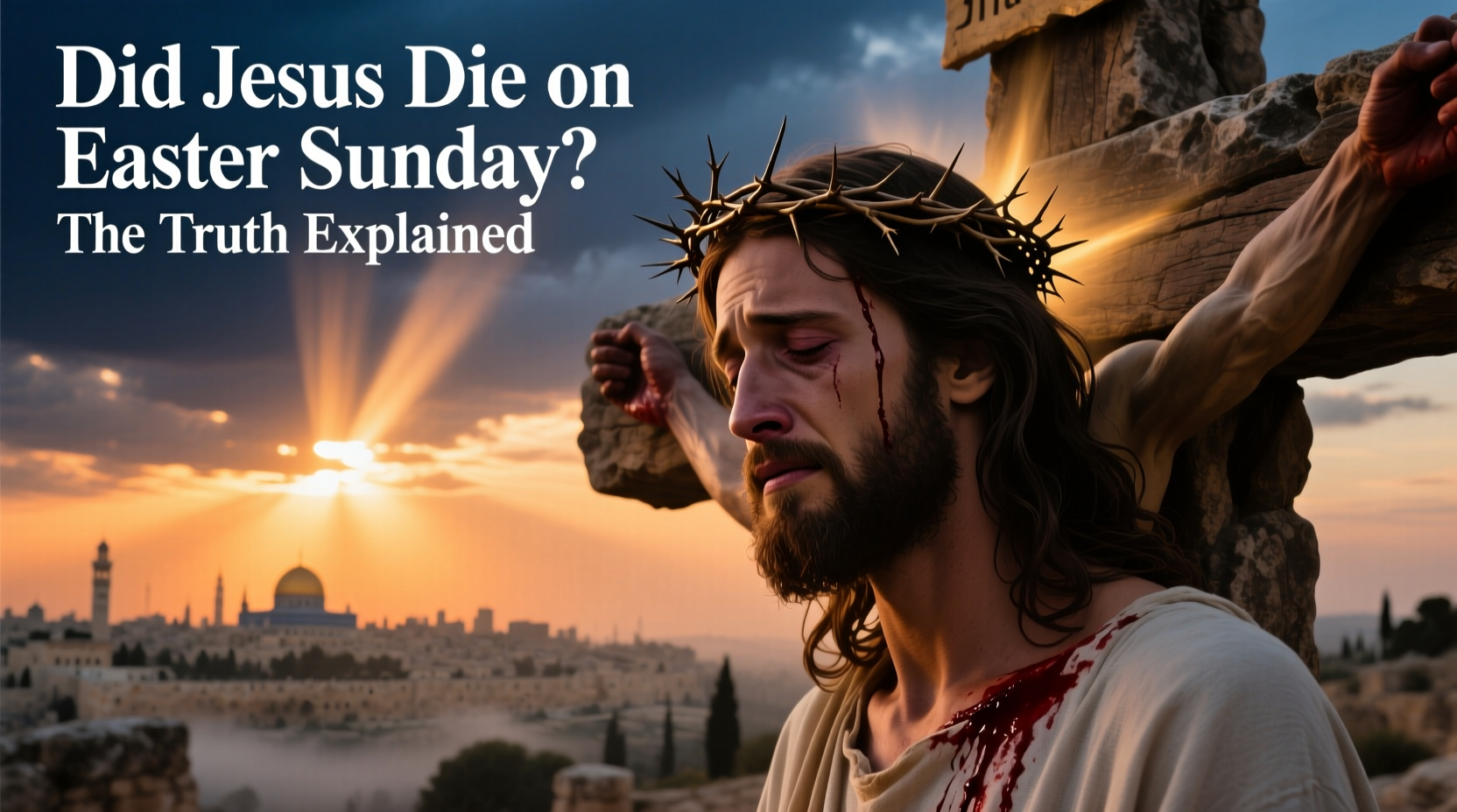 did jesus die easter sunday