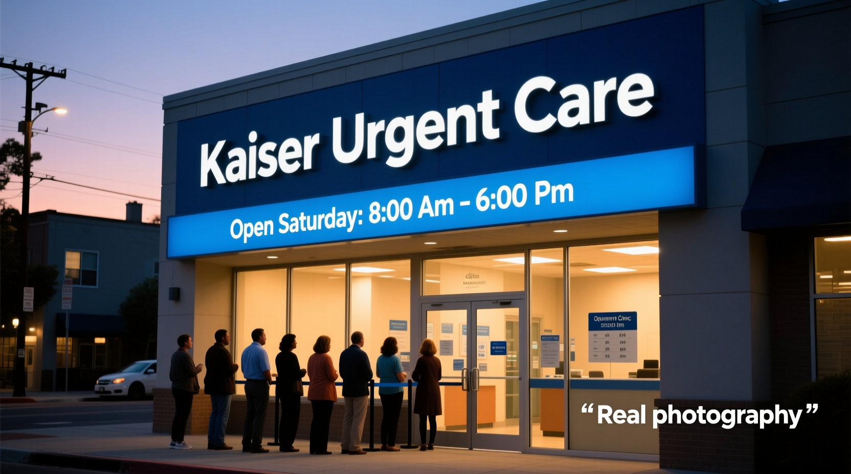 is kaiser urgent care open on saturdays