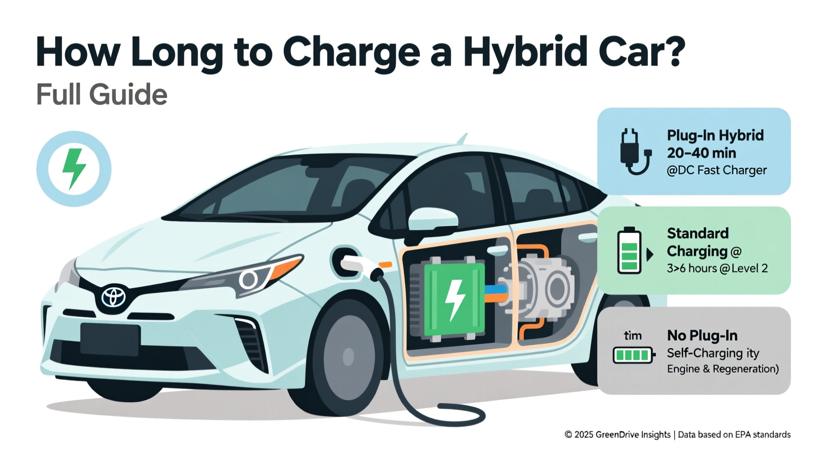 how long does it take to charge a hybrid car