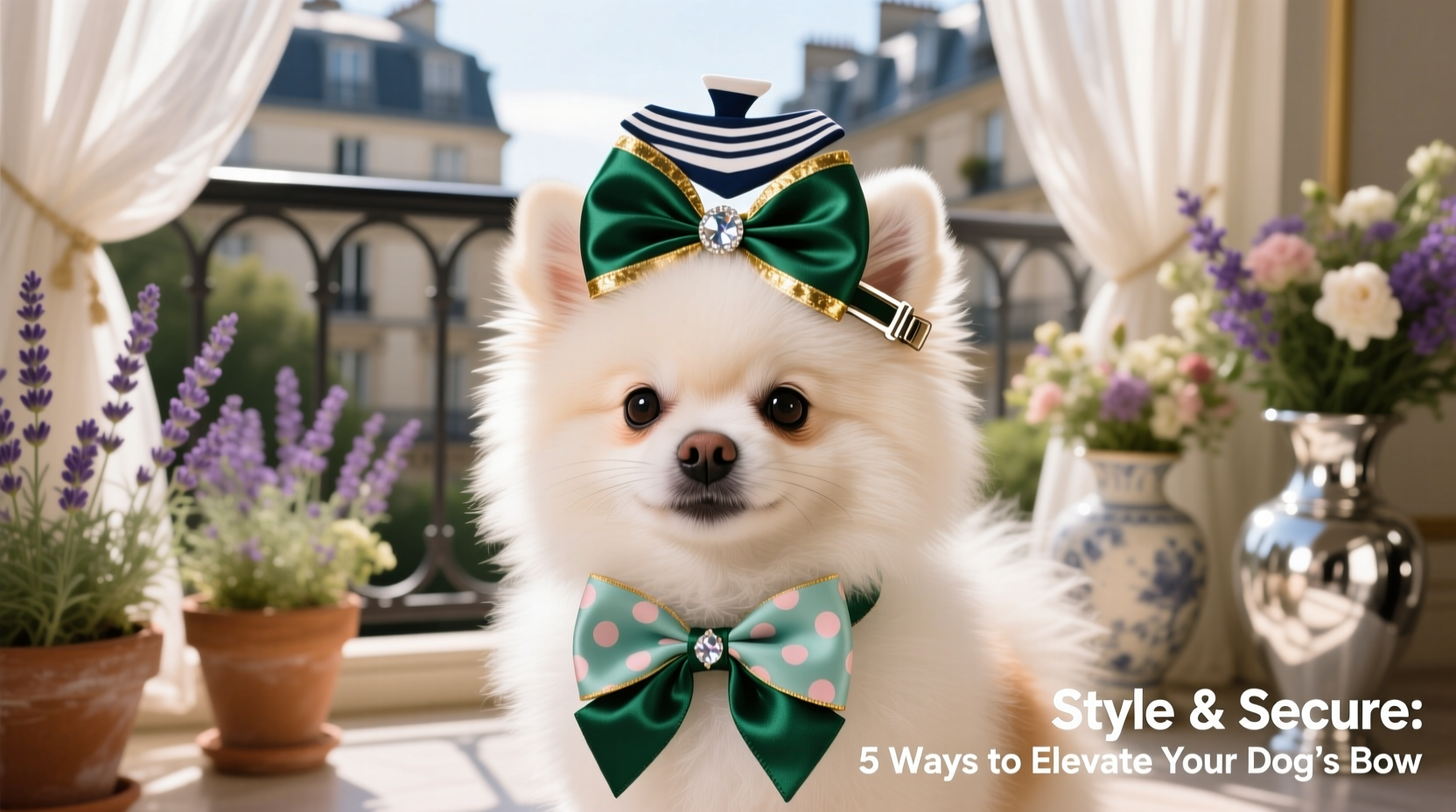 creative ways to style and secure a dog hair bow for any occasion