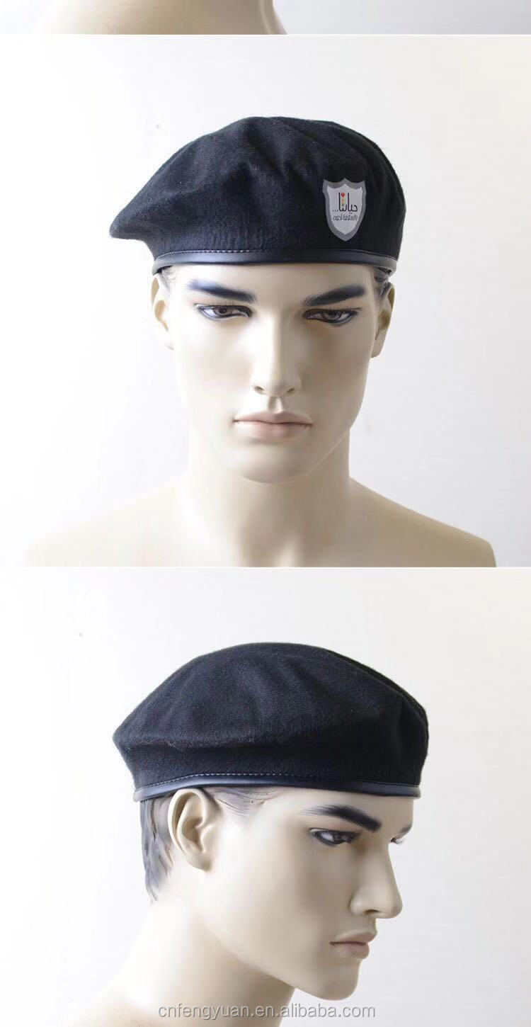 fy 时尚高品质羊毛特种部队军用贝雷帽帽男士羊毛帽子户外透气士兵