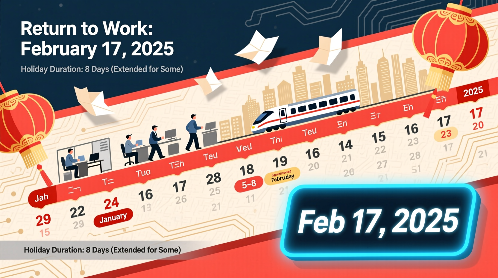 when do chinese go back to work after new year
