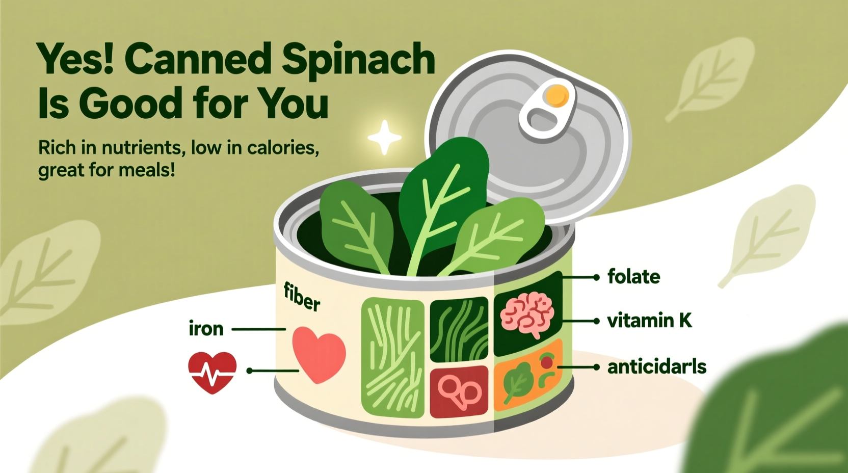 Canned Spinach Nutrition: Is It Good for You? Facts Revealed