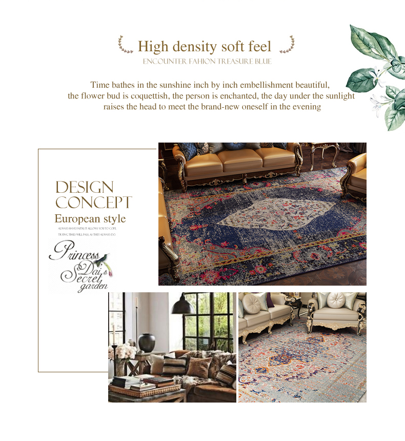 High Quality Modern Floral Wall Custom Lounge Thick Carpet Rug For Kitchen In China