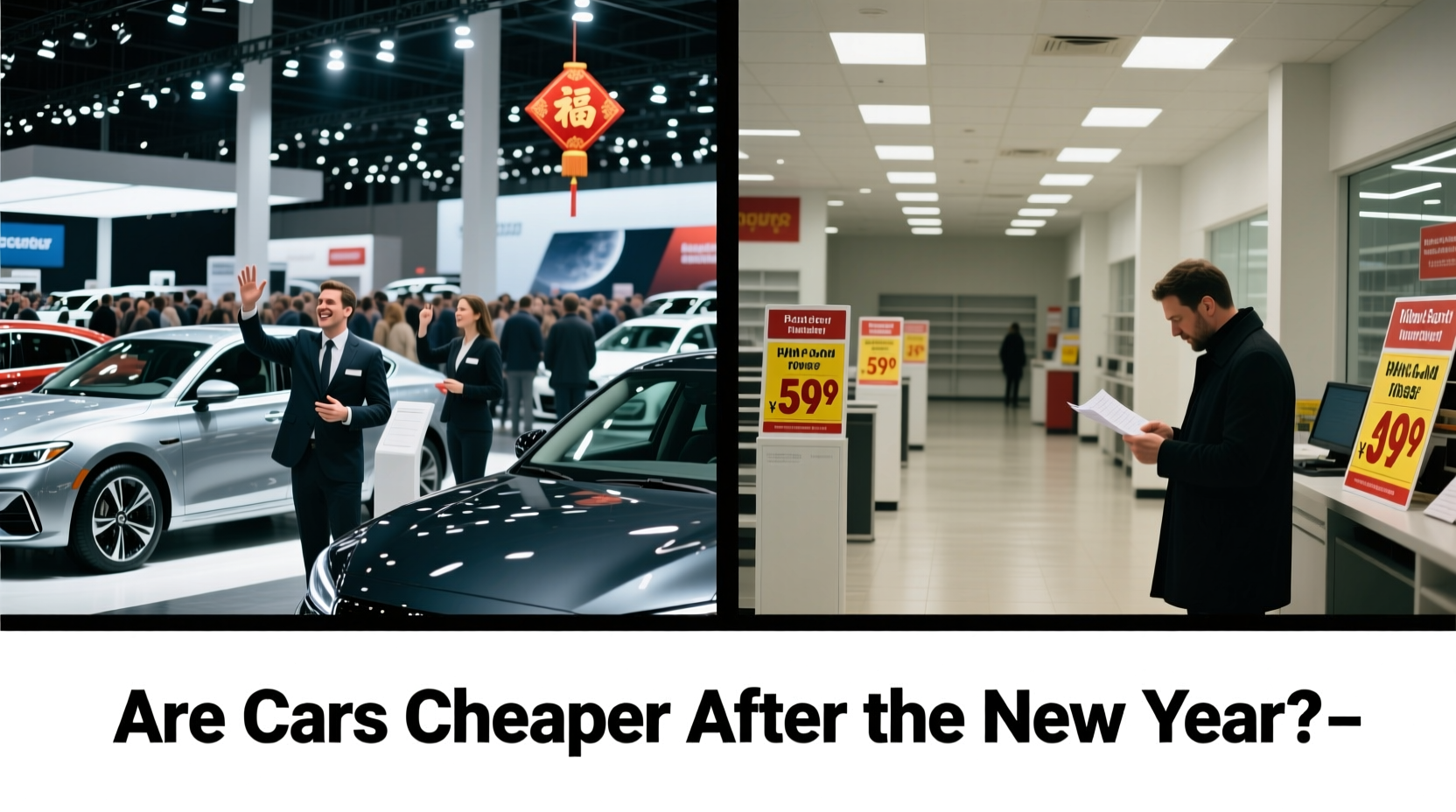 are cars cheaper after the new year