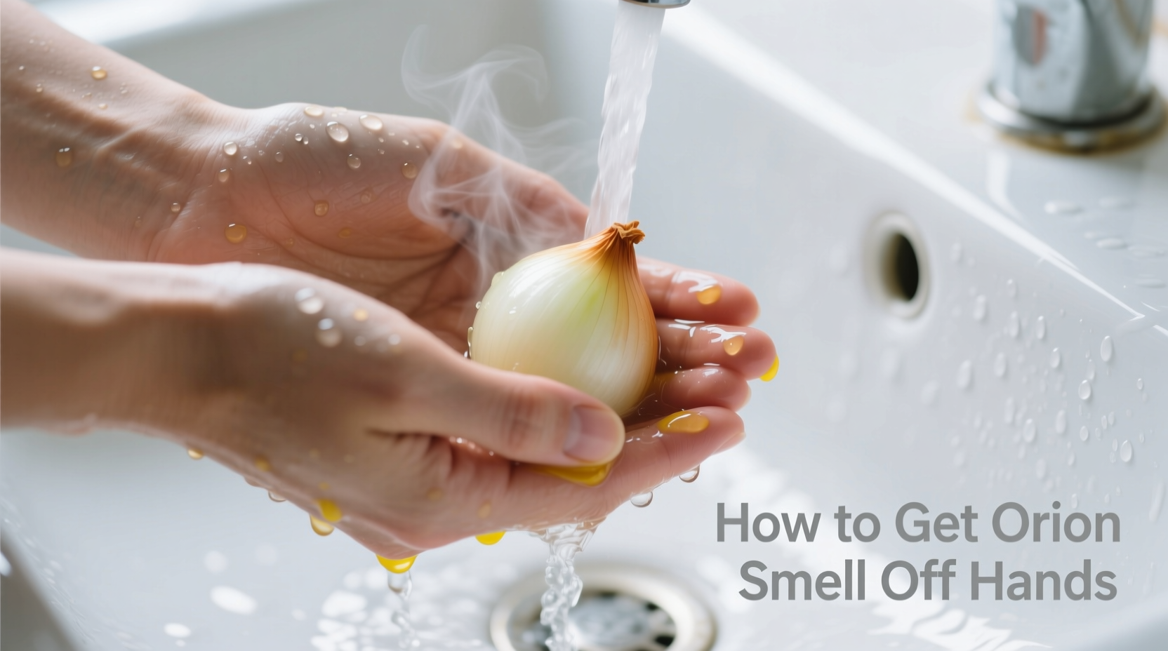 how to get onion smell off hands