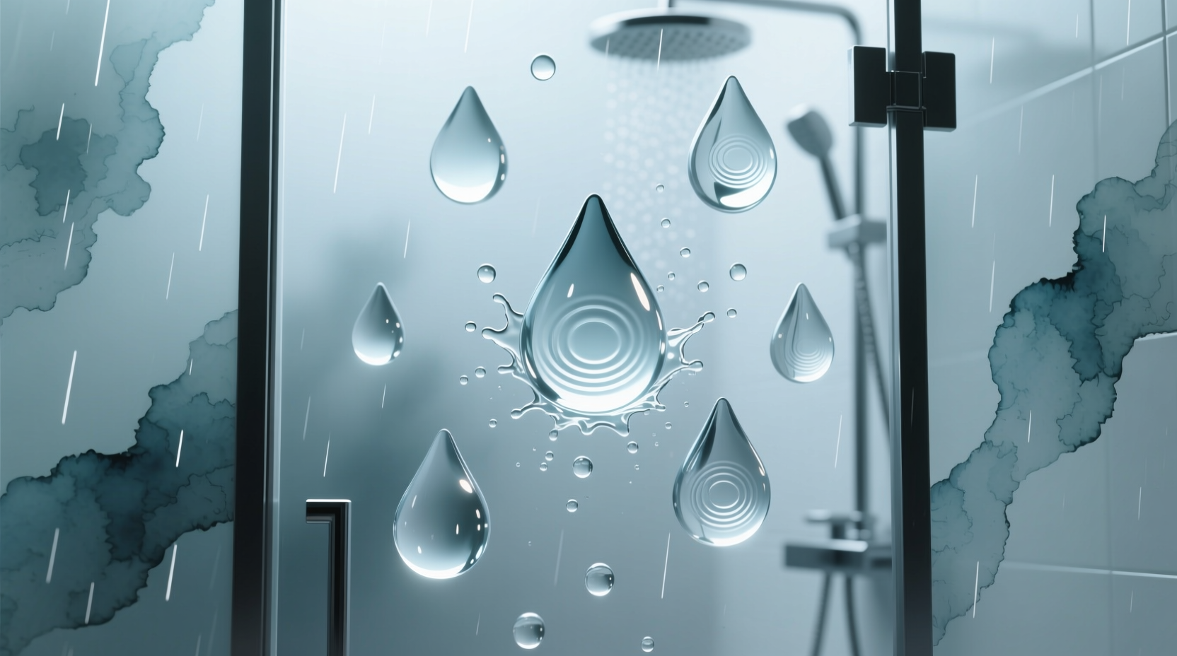 put rain x on your shower doors to make water bounce ri