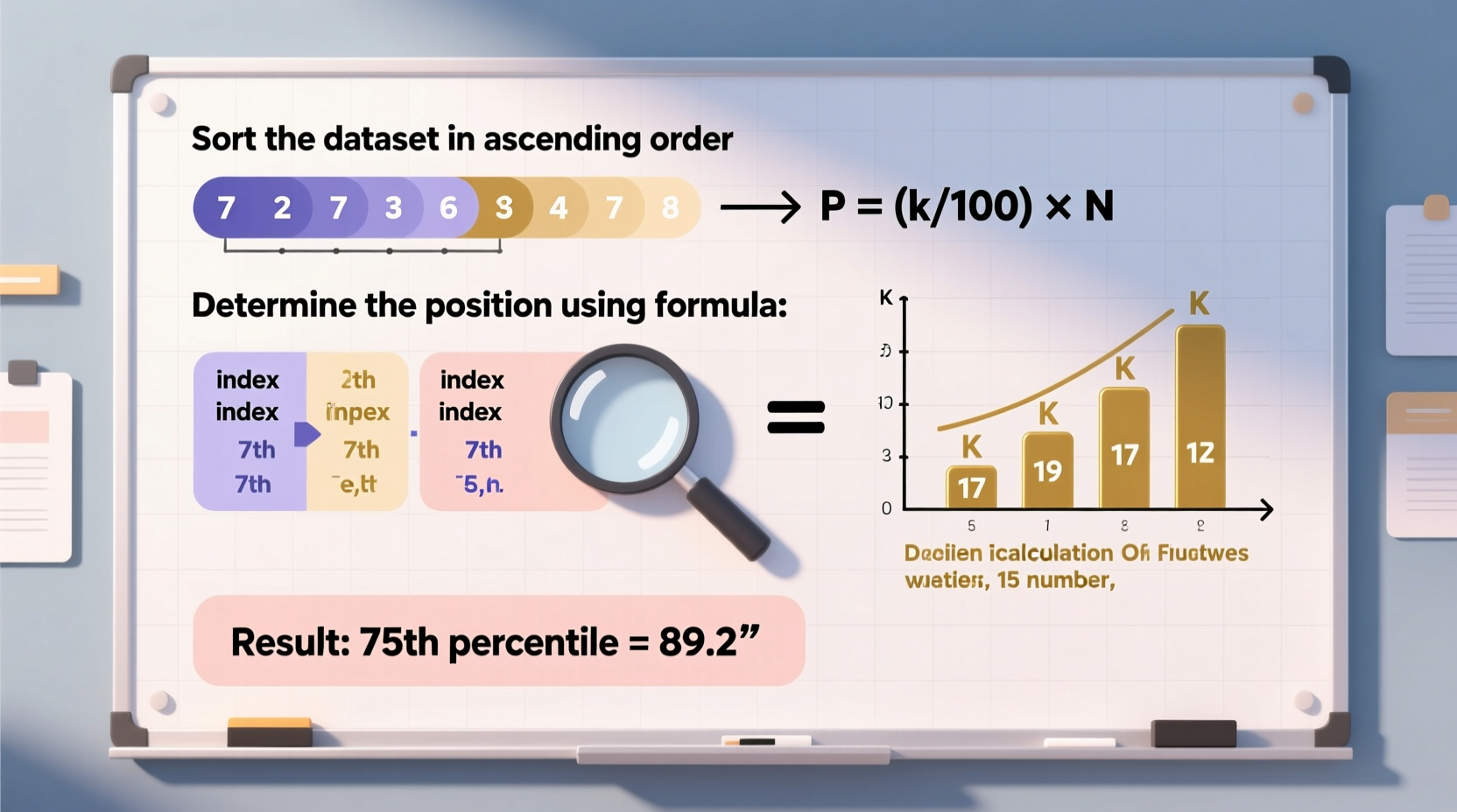 step by step guide to accurately calculate percentiles in statistics for any dataset