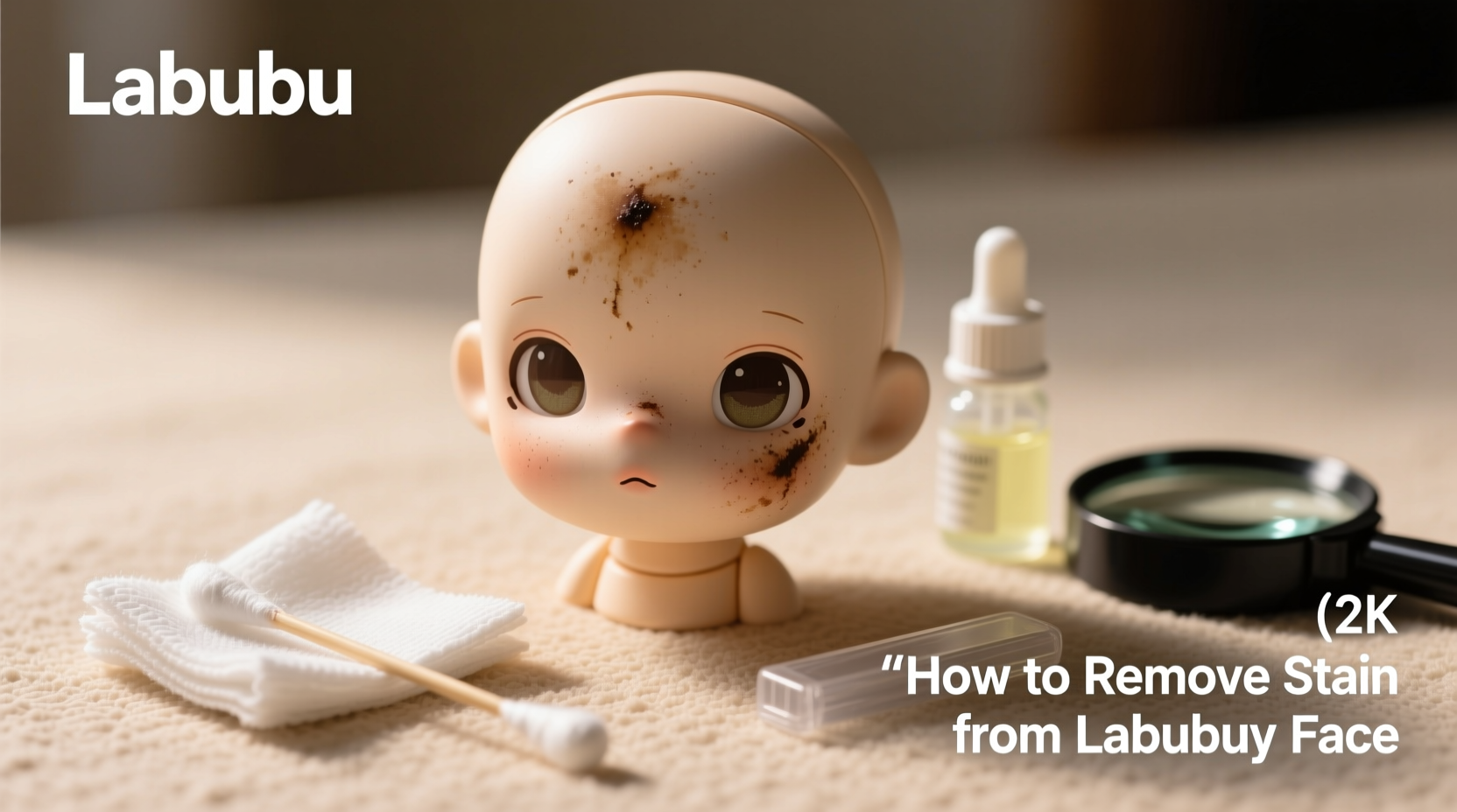 how to remove stain from labubu face