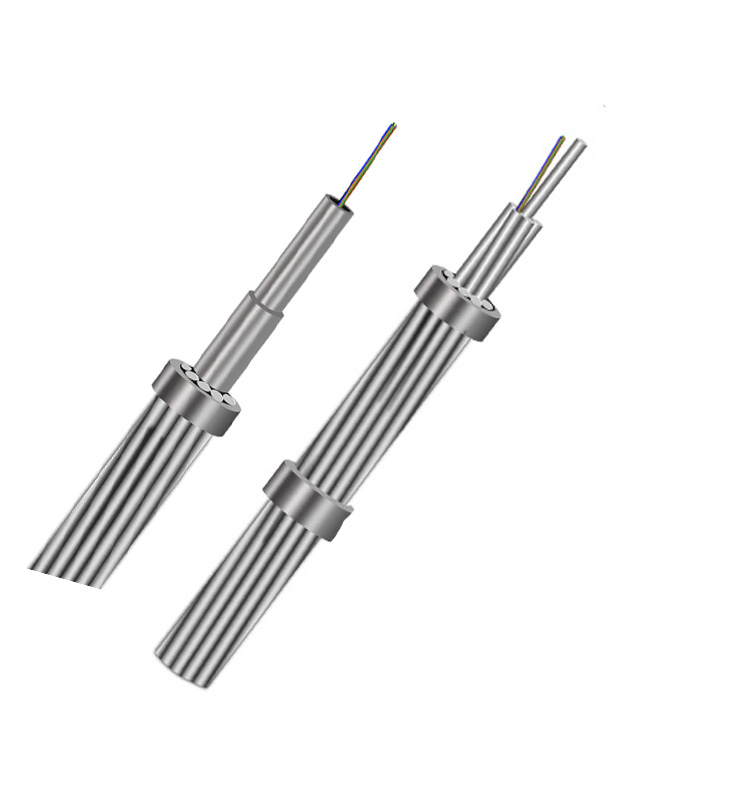 Stranded OPGW Optical Fiber Composite Overhead Ground Wire Double Layer