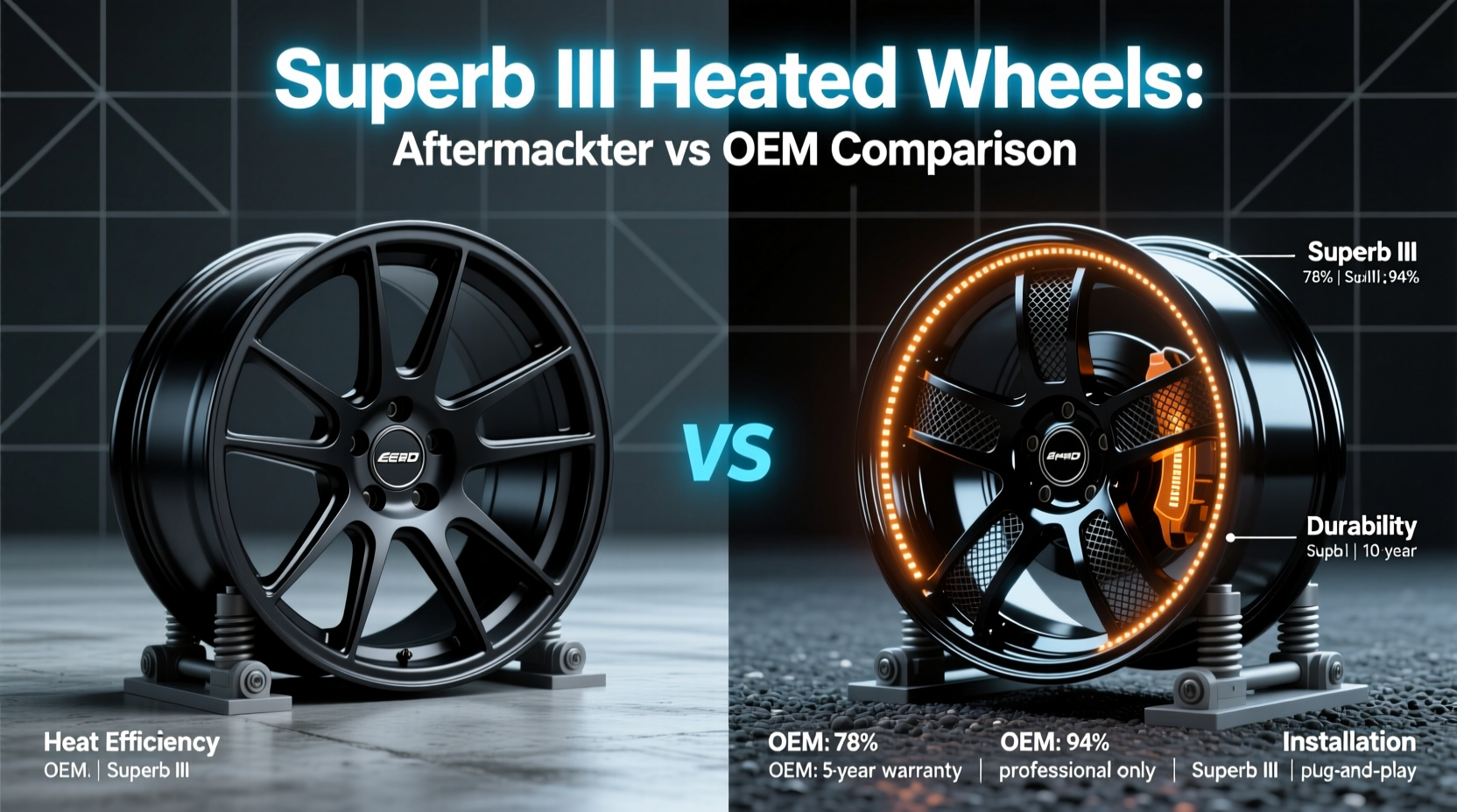 Superb III Heated Wheels: Aftermarket vs OEM Comparison