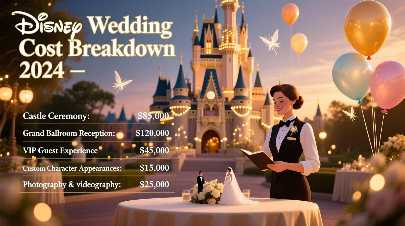how much does a disney wedding cost