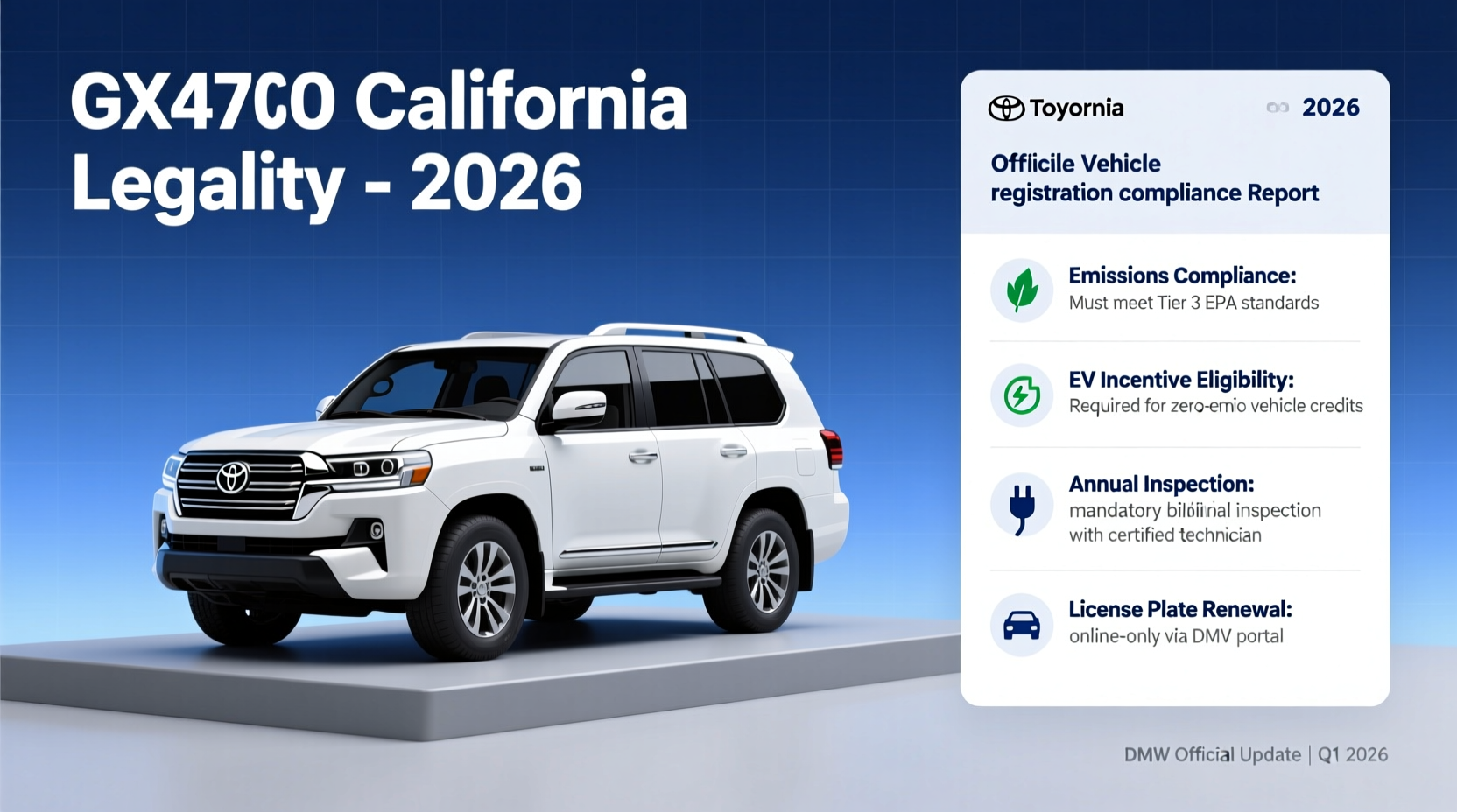 gx470 california legality 2026