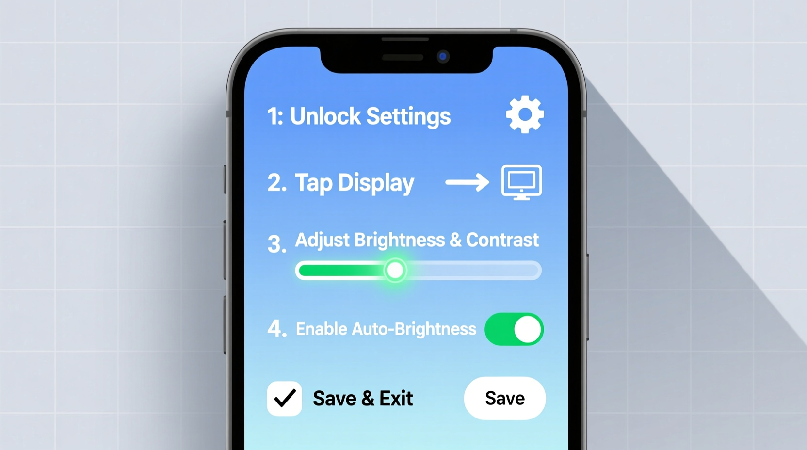 simple steps to easily set up screen display on your mobile phone