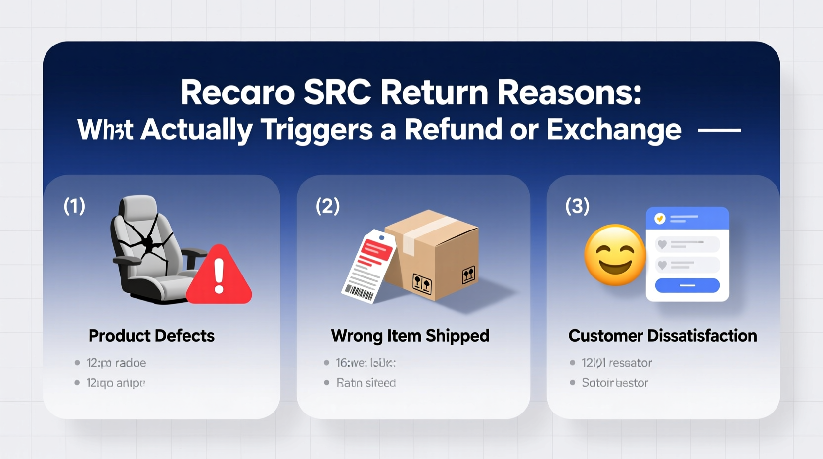 recaro src return reasons