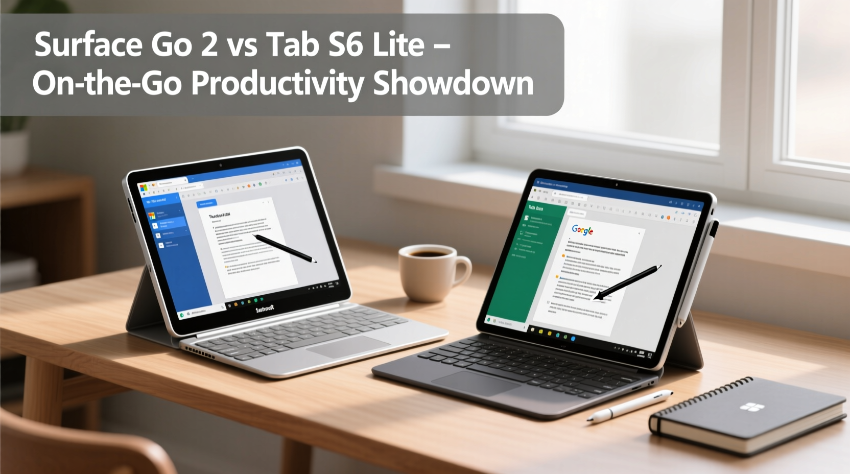 surface go 2 vs tab s6 lite which tablet is better for on the go productivity