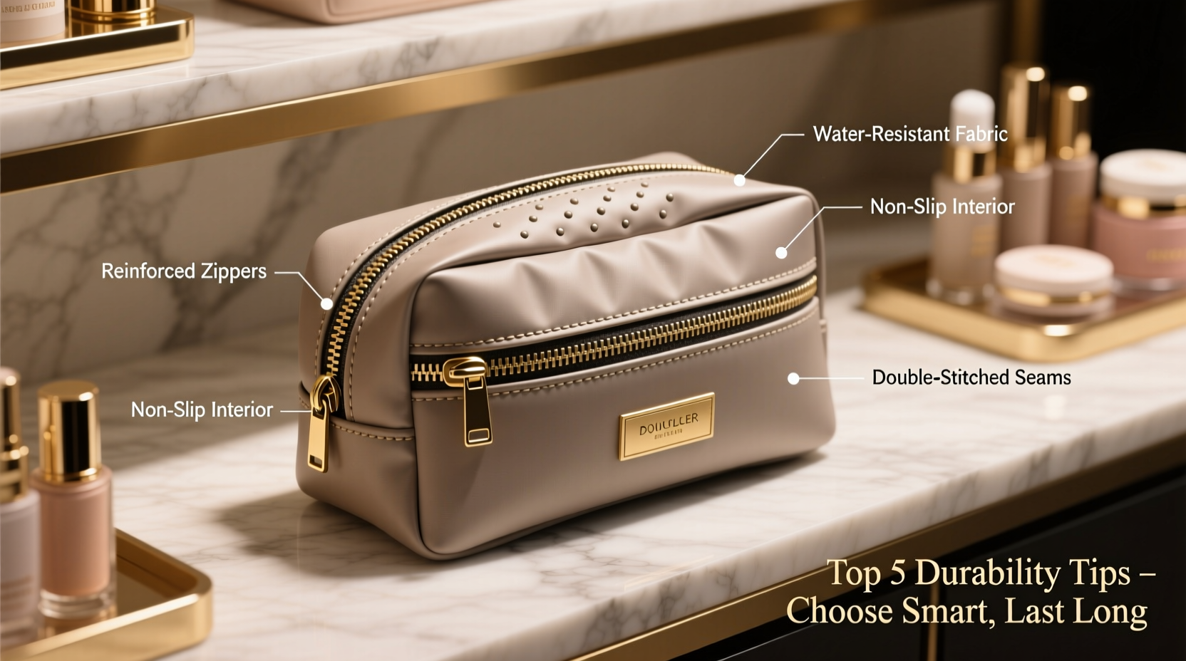how to choose the most durable double zipper makeup bag key features and buying tips